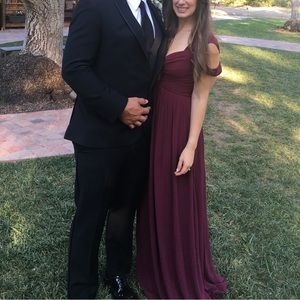 Lulus Cold Shoulder Maxi Dress Wedding Guest Drop Strap